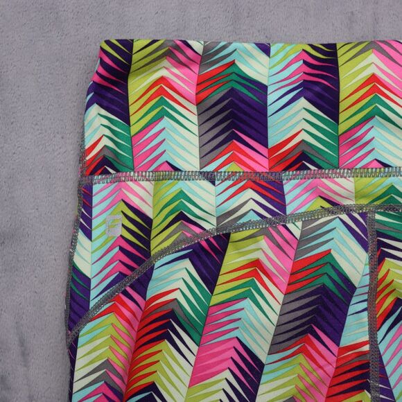 Fabletics Pants Womens XS Multicolor Capri Elastic Waist Pull On Stretch - Picture 16 of 16